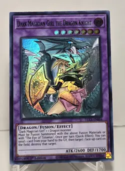Dark Magician Girl The Dragon Knight DLCS-EN006 1st Edition Alt Art Yugioh NM/M - Image 1