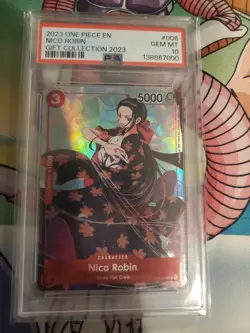 One Piece ST01-008 Nico Robin Gift Collection 2023 Promotion PSA 10 GEM MINT!!! - Image 1