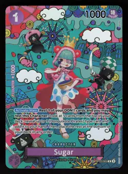 Bandai One Piece TCG The Azure Sea's Seven OP14 - SUGAR - Alt Art Foil OP10-065 - Image 1