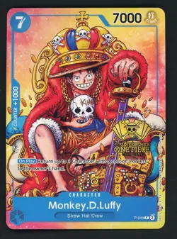 Monkey.D.Luffy (2nd Anniversary Stamped) P-043 One Piece Promo Non Foil - Image 1