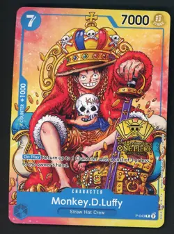 Monkey.D.Luffy (2nd Anniversary Stamped) P-043 One Piece Promo Non Foil - Image 1
