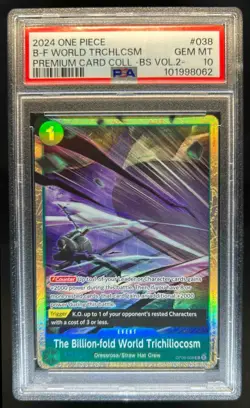 2024 One Piece Billion-fold World Trichiliocosm Premium Vol 2 #OP06-038 PSA 10 - Image 1