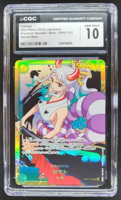 2022 One Piece Romance Dawn Yamato #OP01-121 Secret Rare CGC 10 RC7 - Image 1