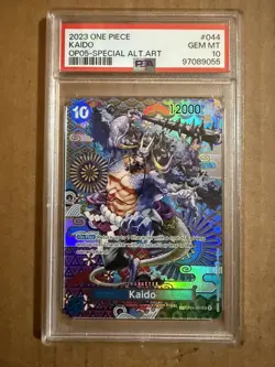 One Piece TCG Kaido OP04-44 Special Alternate Art PSA 10 - Image 1