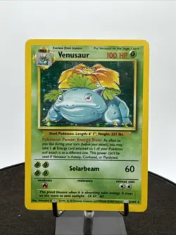Pokemon TCG Venusaur Base Set Holo Unlimited Rare Card 15/102 - Image 1
