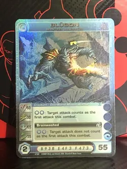 Chaotic BLUGON WINTER WARRIOR - Max Energy - Super Rare Chaotic Card - NM 1st ED - Image 2