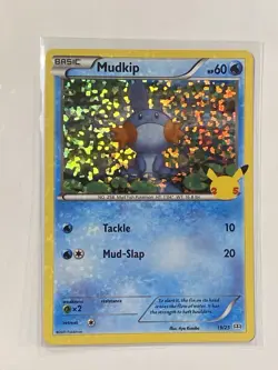 Mudkip 19/25 2021 McDonald's 25th Anniversary Pokemon Card Promo Holo - Image 1