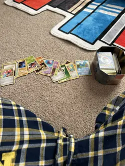Pokemon Tin Roughly 180 Cards Old Cards First Edition And more - Image 1
