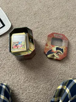 Pokemon Tin Roughly 180 Cards Old Cards First Edition And more - Image 3