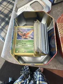 Pokemon Tin Roughly 180 Cards Old Cards First Edition And more - Image 4