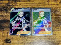 Oleana Secret Rare Rainbow 202/192 & Full Art Holo 191/192 Cards Pokemon TCG - Image 1