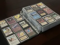Big Old! Vintage Magic Gathering 1008 Cards Collection Binder Alpha Mtg Lot - Image 1