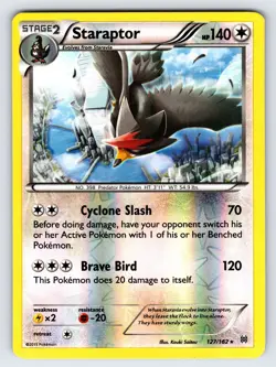 Staraptor 127/162 2015 XY Breakthrough Pokemon Card TCG Reverse Holo Rare - Lp - Image 1