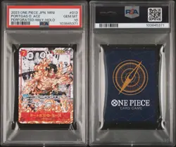 PSA 10 GEM Mint Ace OP02-013 MINI Manga Alt Art Japanese One Piece Card HOLO - Image 3