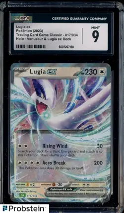 2023 Pokemon Trading Card Classic Venusaur & Lugia #017 Lugia Ex Holo CGC 9 MINT - Image 1