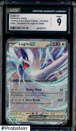 2023 Pokemon Trading Card Classic Venusaur & Lugia #017 Lugia Ex Holo CGC 9 MINT - Image 1