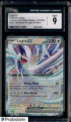 2023 Pokemon Trading Card Classic Venusaur & Lugia #017 Lugia Ex Holo CGC 9 MINT - Image 1