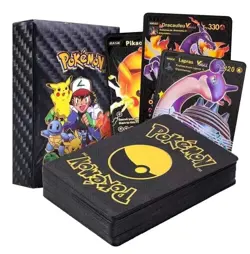 55Pcs Pokemon Card Foil Black PACK Official TCG GX Vmax GX Card Charizard Rare o - Image 1