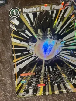 Dragon Ball Super Card Game Vegeta's Final Flash IAR Foil Card BT9-133 - Image 1
