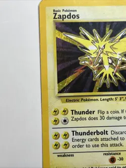 Pokemon TCG Zapdos Holo Rare Unlimited Card 20/130 Base Set 2 - Image 4