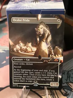 MTG Ocelot Pride Borderless Modern Horizons 3 MH3 Regular LP Magic The Gathering - Image 1