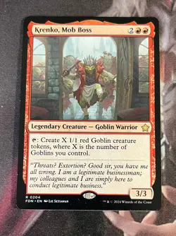 MtG Custom Commander / EDH Goblins Deck - Krenko, Mob Boss - Bracket 2 - Image 1