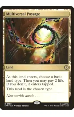 1x MTG Multiversal Passage - Spider-Man RARE land! NM Mint! - Image 1