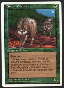 ***Timber Wolves*** MTG Alternate 4th Edition Magic Kid Icarus - Image 1