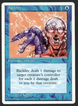 ***Backfire*** MTG Alternate 4th Edition Magic Kid Icarus - Image 1