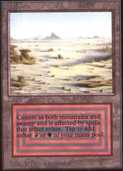 Badlands Magic mtg Moderate Play, English Unlimited x1 - Image 1