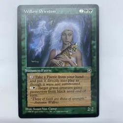 MTG Magic the Gathering Willow Priestess Homelands - Image 1