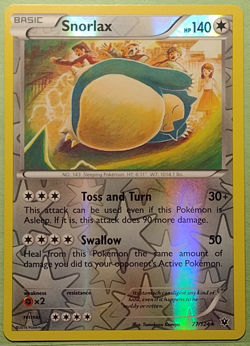 2016 Pokemon TCG Reverse Holo Snorlax 77/124* HP140 - Image 1
