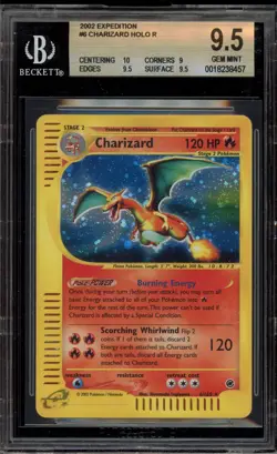 Pokemon Charizard Expedition Holo Rare #6 BGS 9.5 - Image 1