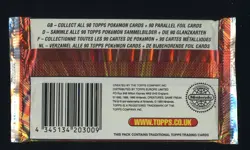 #4 1998 Topps Pokemon TV Animation Blue Logo Foil Booster Pack Sealed - Image 2