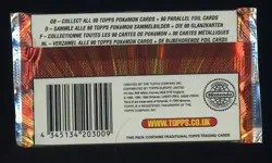 #5 1998 Topps Pokemon TV Animation Blue Logo Foil Booster Pack Sealed - Image 2