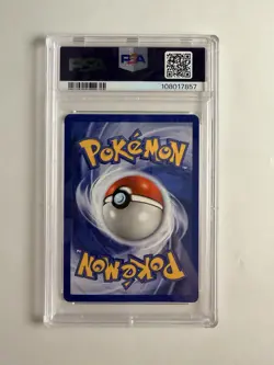 2000 Pokemon Promo Meowth Holo Game Boy Black Star With Swirl PSA 5 - Image 2