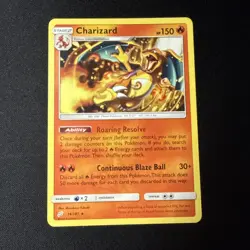 POKEMON CHARIZARD 14/181 SUN & MOON TEAM UP NM CONDITION - Image 1