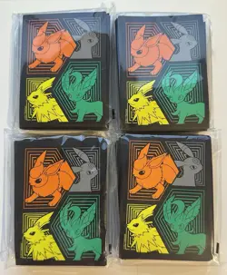 LOT OF 4 Sealed Pokemon Evolving Skies 65CT ETB Sleeves - Image 1