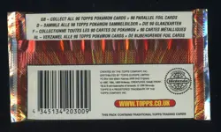 #3 1998 Topps Pokemon TV Animation Blue Logo Foil Booster Pack Sealed - Image 2