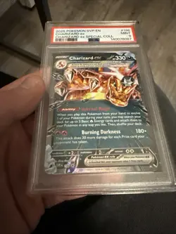 2025 Pokemon Svp En Charizard Ex Special Coll #196 PSA 9 - Image 2