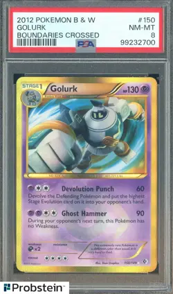 2012 Pokemon B &W Boundries Crossed #150 Golurk PSA 8 NM-MT - Image 1