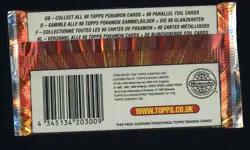 #2 1998 Topps Pokemon TV Animation Blue Logo Foil Booster Pack Sealed - Image 2