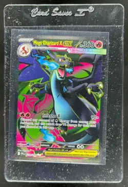 2025 Pokemon Phantasmal Flames PFL EN Mega Charizard X ex Ultra Rare #109/094 - Image 1