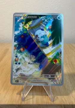 Pokemon TCG Oshawott Illustration White Flare 105/086 English, NM Packed Fresh - Image 1