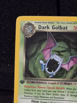 Dark Golbat 7/82 Team Rocket 1st Edition Holo Rare Pokemon NM - Image 3