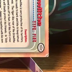 Pokemon Topps Growlithe #58. 1999 - LP Condition - Image 3