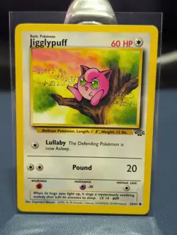 Jigglypuff 54/64 Jungle Unlimited Common 1999 Vintage Pokemon TCG - Image 1