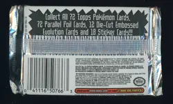 #2 1997 Topps Pokemon The First Movie Black Logo Foil Booster Pack Sealed - Image 2