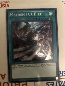 Yugioh Mayhem Fur Hire DASA-EN025 Secret Rare NM - Image 1