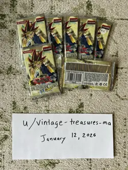 YGO Yu-gi-oh Ancient Sanctuary 7 Booster Packs Unopened Unsearched Unweighed - Image 1
